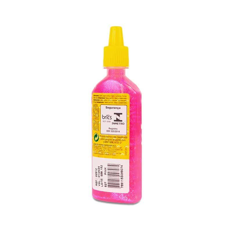 Cola Glitter Lav&aacute;vel Acrilex Pink 23g Unit&aacute;ria