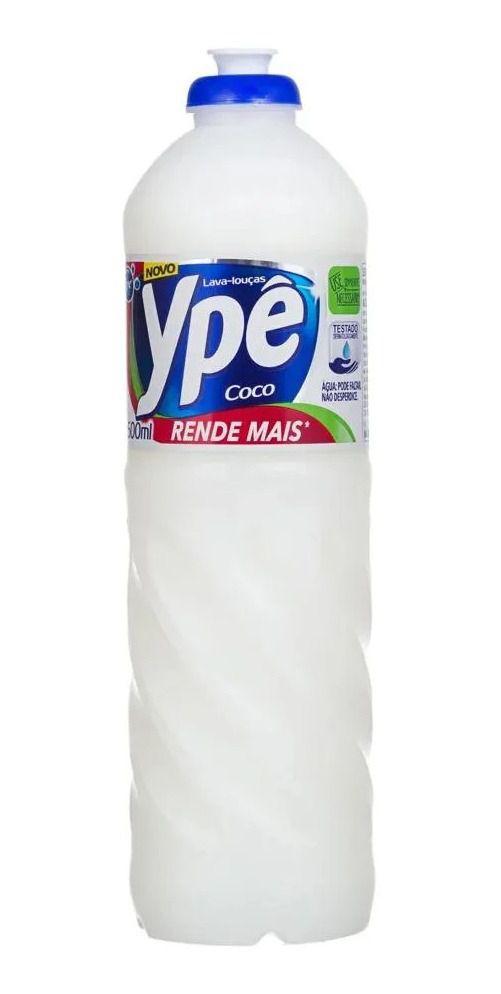 Detergente Lava Lou&ccedil;as L&iacute;quido Yp&ecirc; Coco 500ml