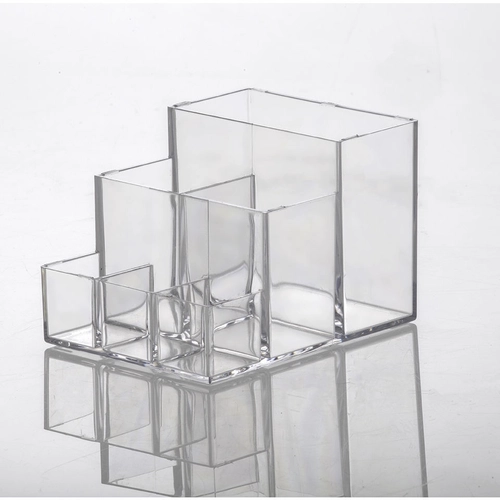 Organizador com Divis&oacute;rias Paramount Transparente 9cm x 11cm x 8cm