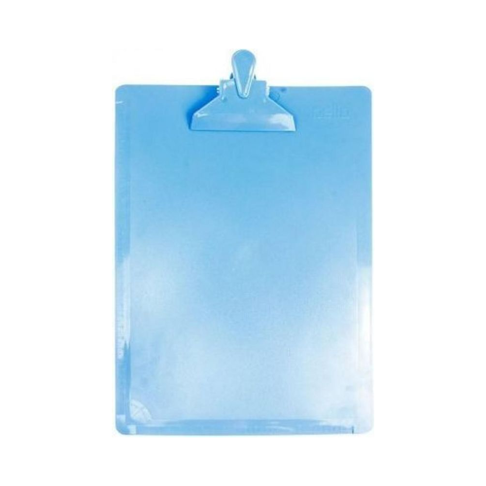 Prancheta Acr&iacute;lica 1/2 Of&iacute;cio Azul