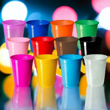 Copo Descart&aacute;vel Colorido Trik Trik 200ml 50 unidades