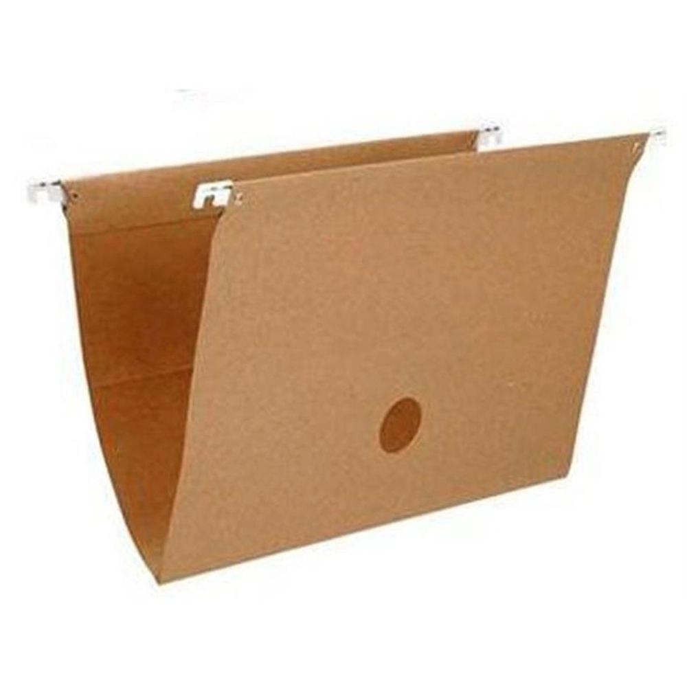 Pasta Suspensa Grampo Pl&aacute;stico Vareta Met&aacute;lica KLC Kraft 10 unidades