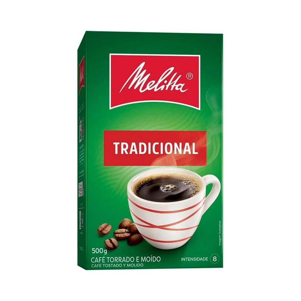 Caf&eacute; Torrado Mo&iacute;do Melitta Tradicional 500g