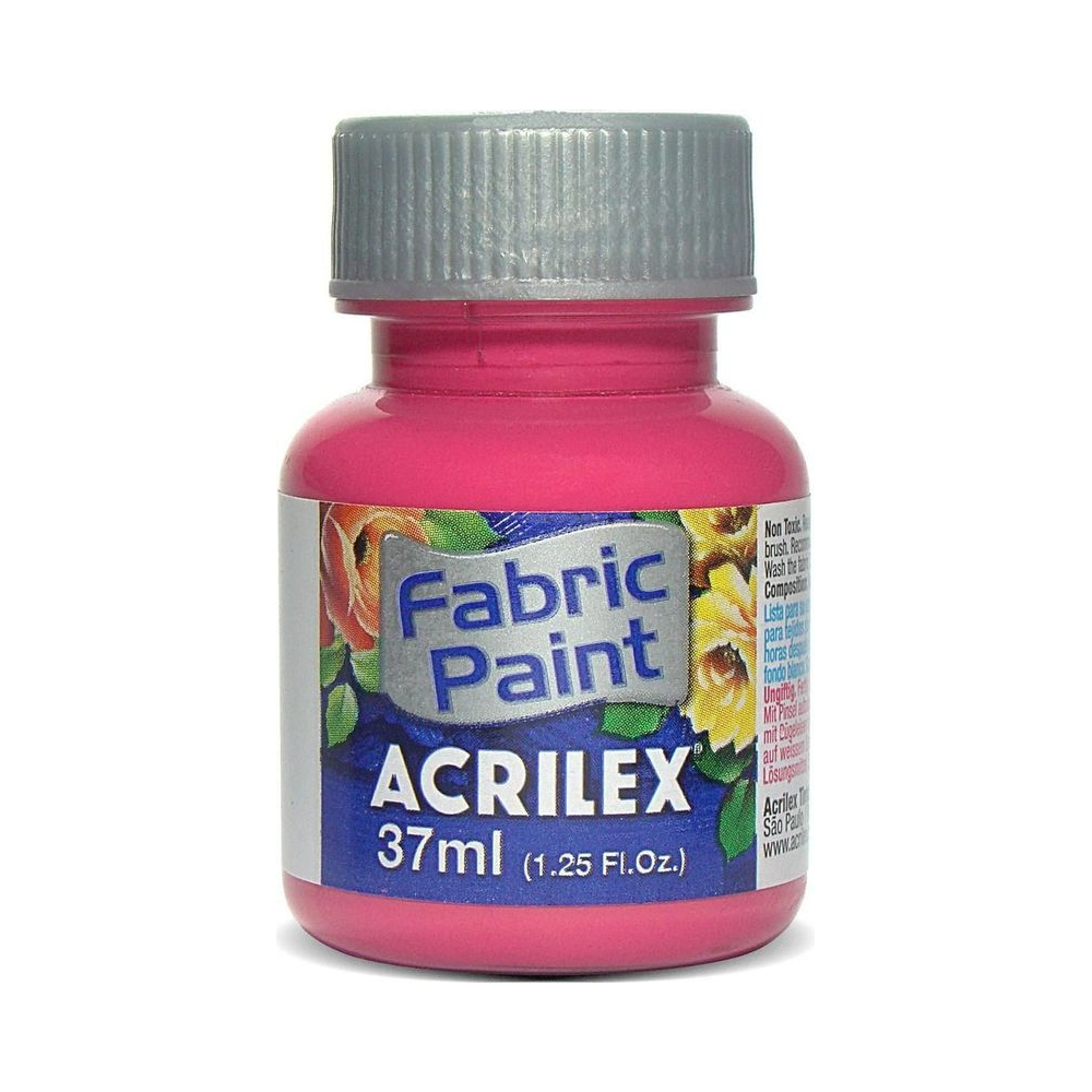 Tinta para Tecido 37ml Acrilex Fosca Rosa Escuro