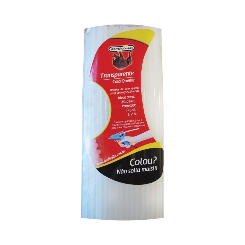 Bast&atilde;o de Cola Quente Rendicolla Alta Ader&ecirc;ncia 11mm x 75mm Transparente