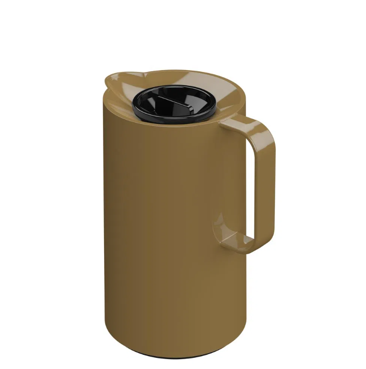 Garrafa T&eacute;rmica Pl&aacute;stica Mor Blue Haus Bege 500ml Unit&aacute;ria