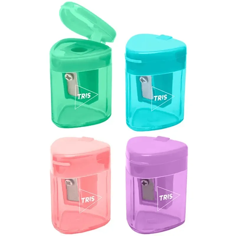 Apontador com Dep&oacute;sito Tris Pastel Sortido - 1un - Summit