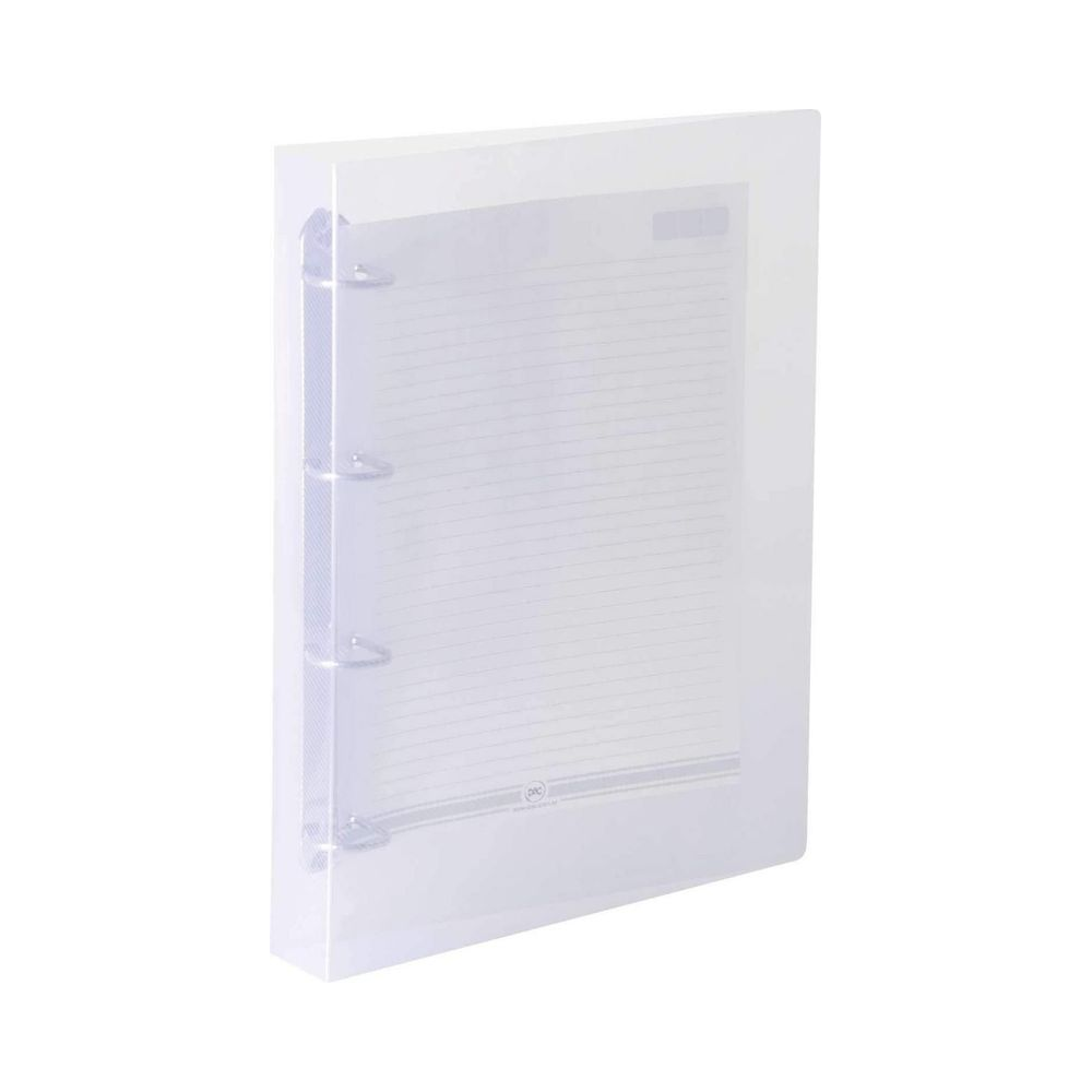 Fich&aacute;rio Pl&aacute;stico 4 Argolas 26x34cm DAC Transparente