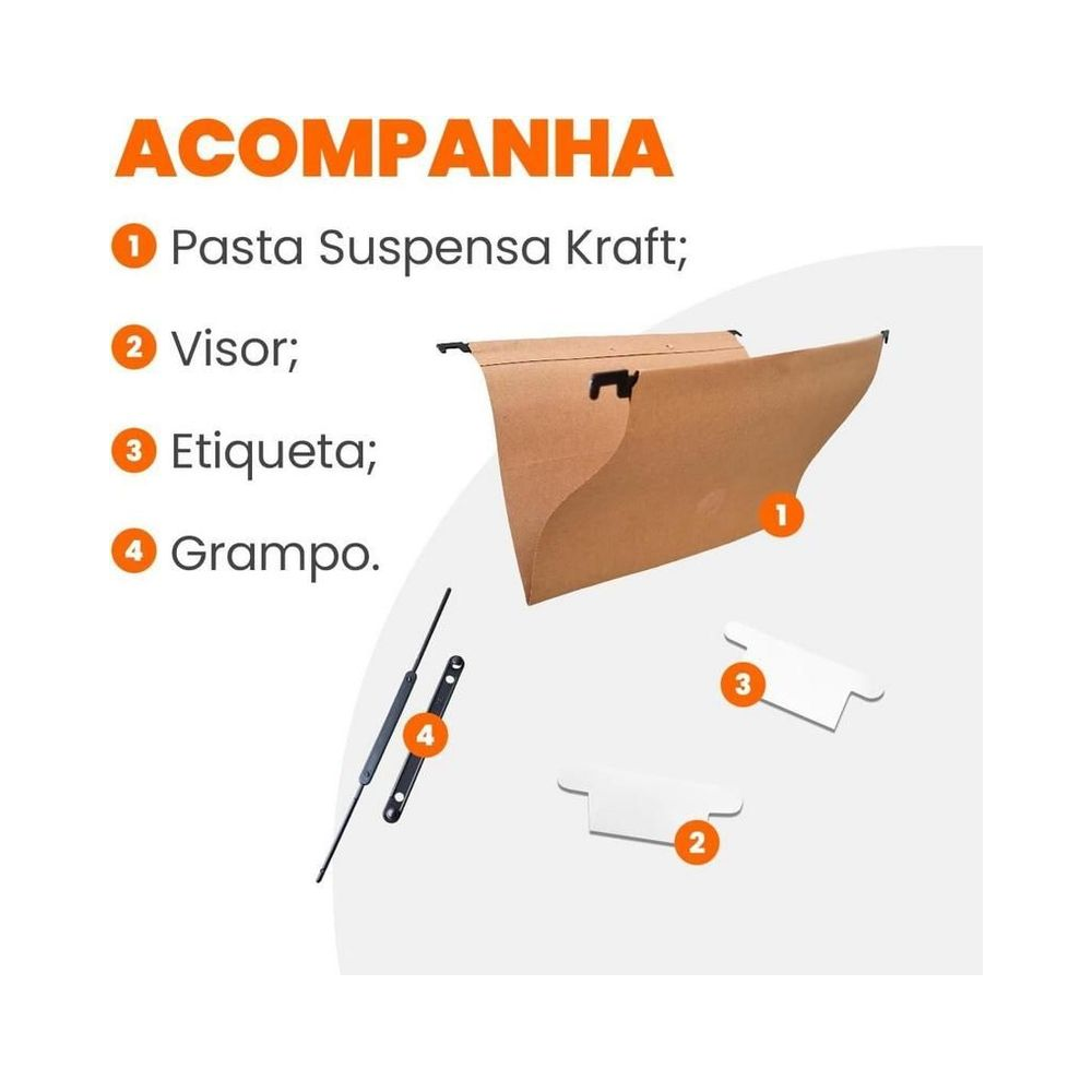 Pasta Suspensa Kraft Dello - Unit&aacute;rio