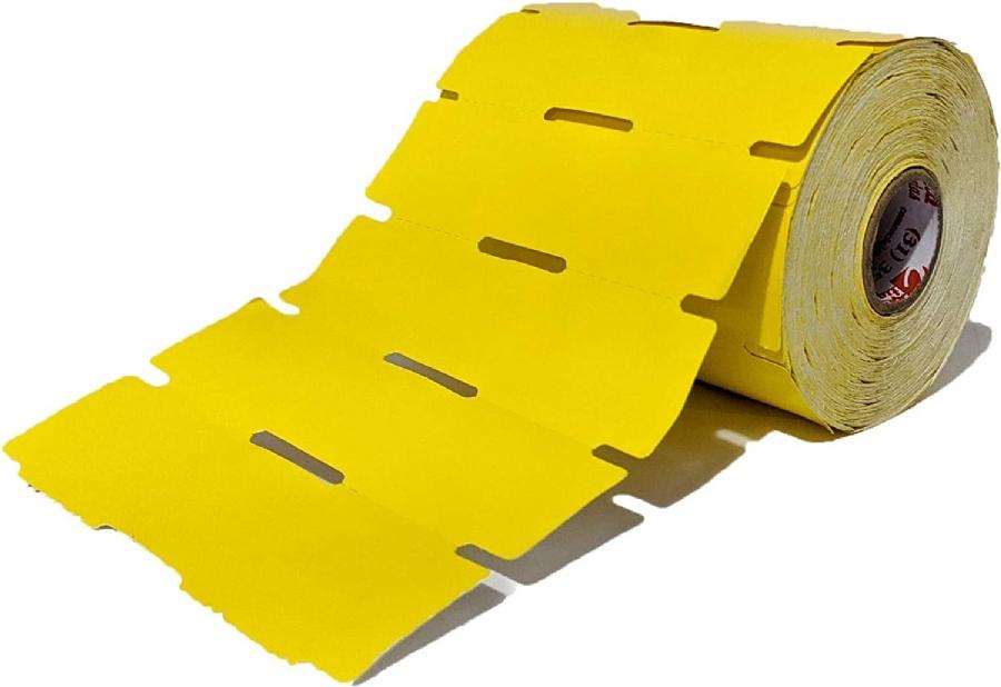 Etiqueta para Gondola 90x30 Colacril Amarela 1000 etiquetas Caixa 12 unidades