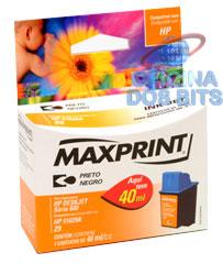 Cartucho HP 51629A 29 40ml Preto Maxprint