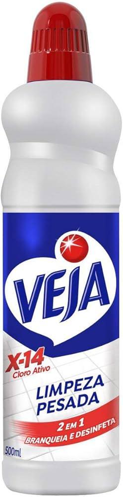 Desinfetante com Cloro Ativo X-14 Veja Limpeza Pesada 500ml