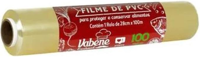 Filme PVC para Alimentos Transparente Vabene 28cm x 100m