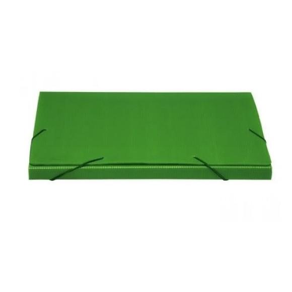 Pasta Aba El&aacute;stico Pl&aacute;stica Of&iacute;cio 20mm KAZ Verde