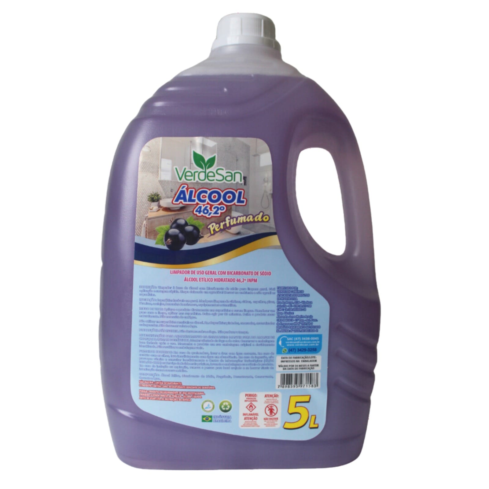 &Aacute;lcool Verdesan 46,2&deg; Jabuticaba 5L