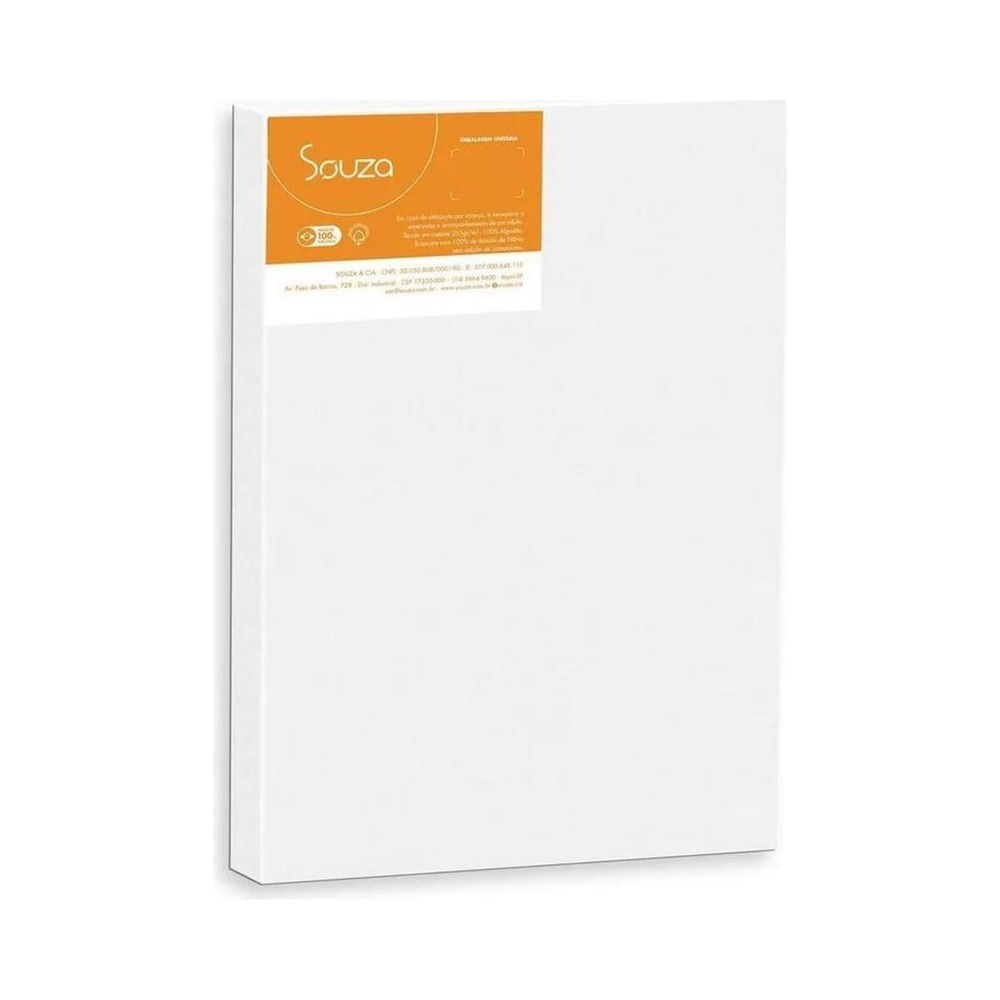 Tela para pintura 30x50cm. Tecido c/Mold.Madeira - Souza