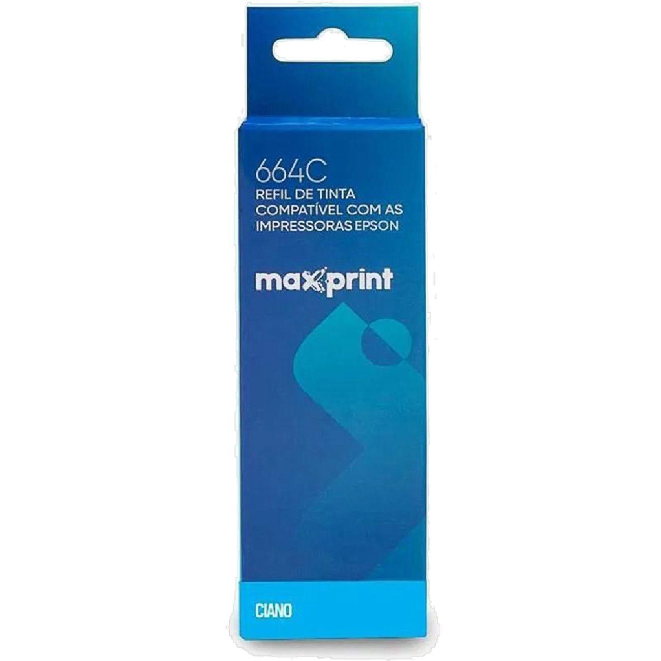 Garrafa de Tinta 664C Maxprint Ciano 100ml