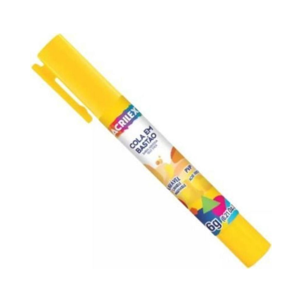 Cola Bast&atilde;o em Caneta 6g Acrilex Branca