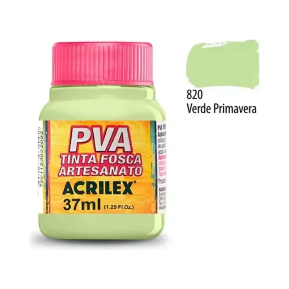 Tinta PVA Fosca Artesanato Acrilex 37ml Verde Primavera