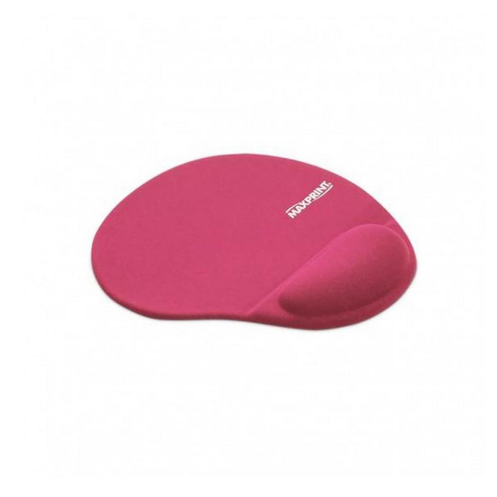 Mousepad com Apoio para Pulso em Gel Maxprint Rosa Ergon&ocirc;mico