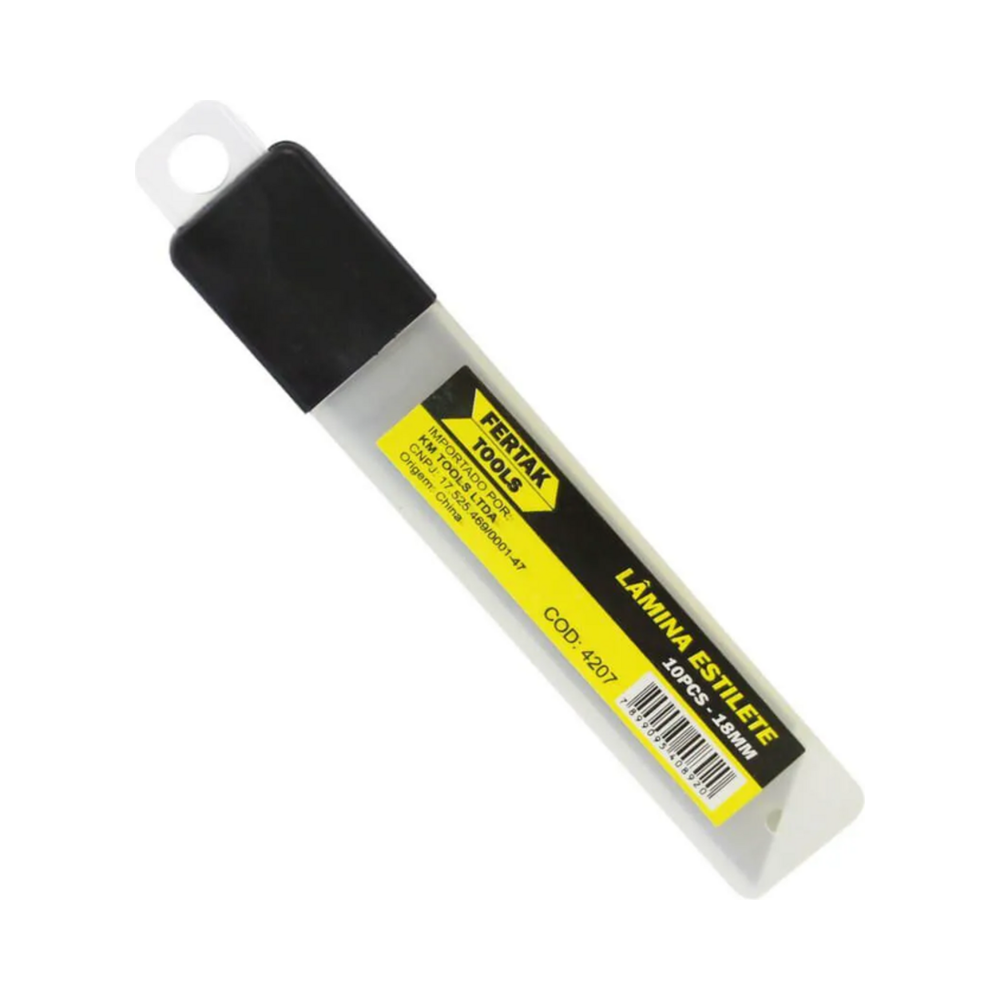 L&acirc;mina para estilete 18mm Fertak 10 unidades