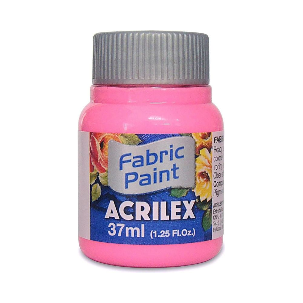 Tinta para Tecido Acrilex 37ml Rosa