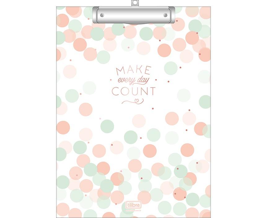 Prancheta Pl&aacute;stica 1/2 Of&iacute;cio Maxcril 23.5cm x 16cm Fum&ecirc; Unit&aacute;ria