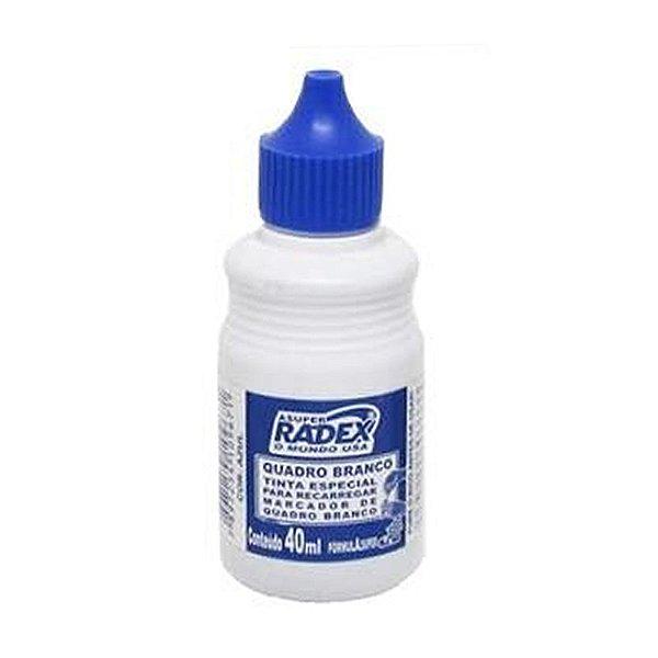 Reabastecedor para Marcador de Quadro Branco Radex Azul 40ml