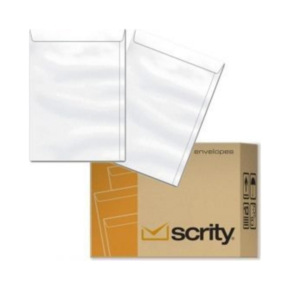 Envelope Saco 229x324mm Scrity Branco Pacote com 250 Unidades