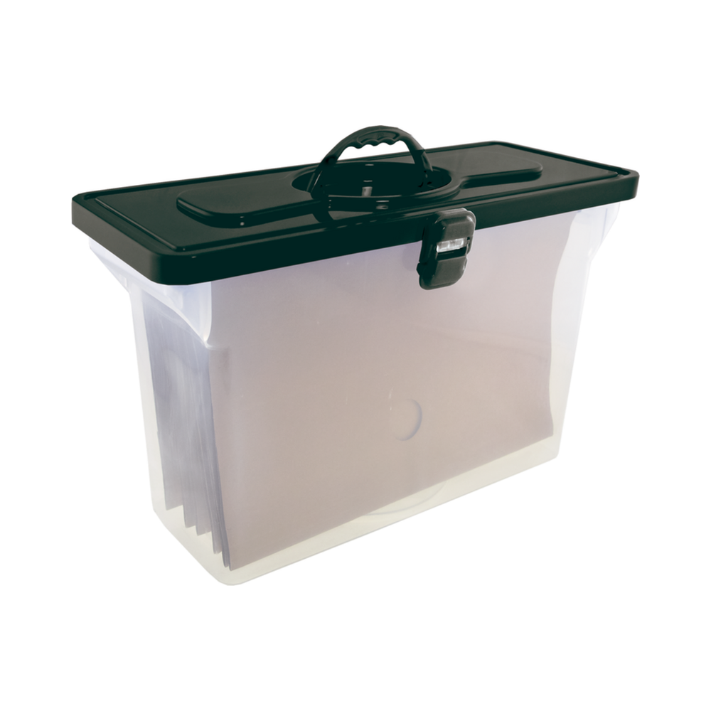 Arquivo Maleta Empilh&aacute;vel Polipropileno Tamanho Of&iacute;cio Dello Cristal