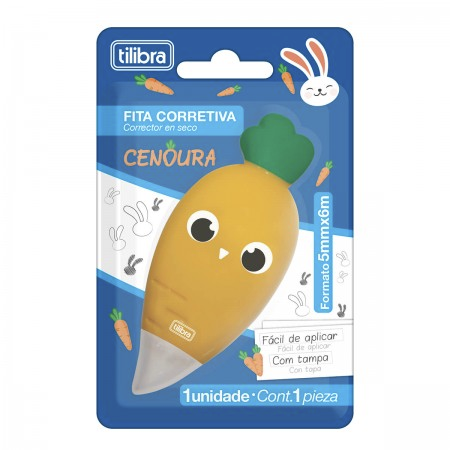Fita Corretiva 5mm x 6mm Tilibra Cenoura