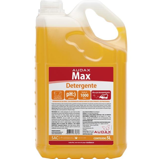 Detergente Concentrado 5 litros Audax Max Alta Performance