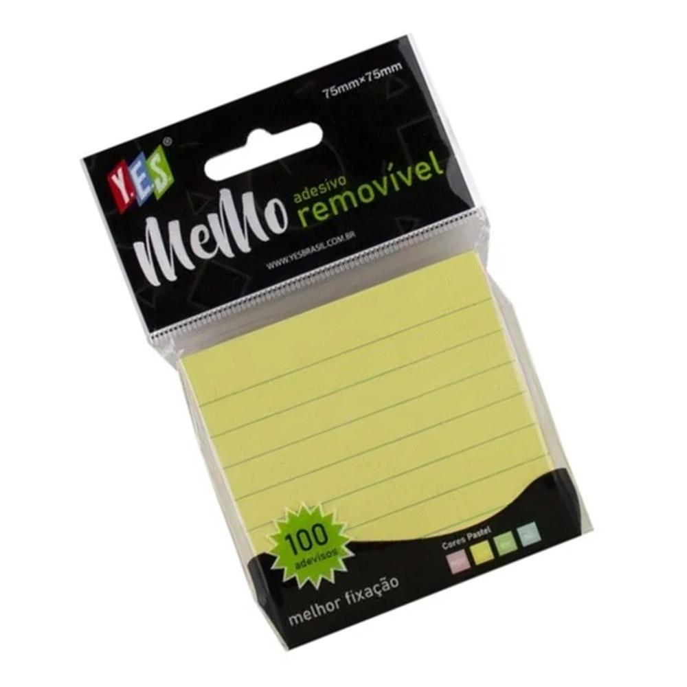 Adesivo Memo Yes 75x75 Amarelo
