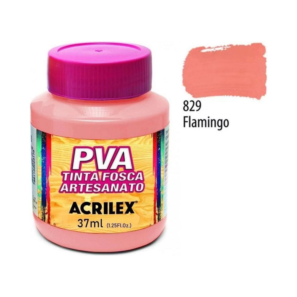 Tinta PVA Fosca Artesanato Acrilex 37ml Flamingo