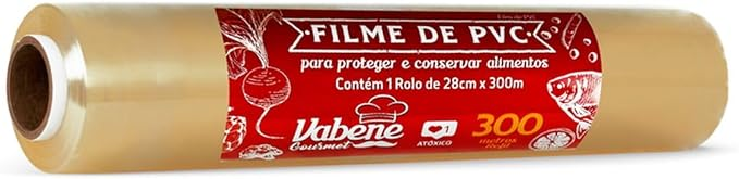 Filme PVC para Alimentos Incolor Vabene 28cm x 300m