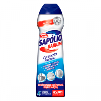 Sapon&aacute;ceo Limpador Cremoso Sap&oacute;lio Radium Cl&aacute;ssico 450ml