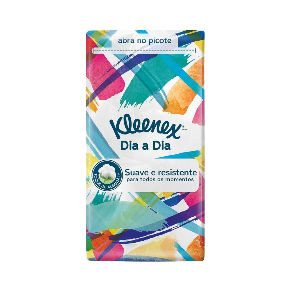 Len&ccedil;o de Papel Descart&aacute;vel Folha Tripla 21cm x 21cm Kleenex 10 folhas