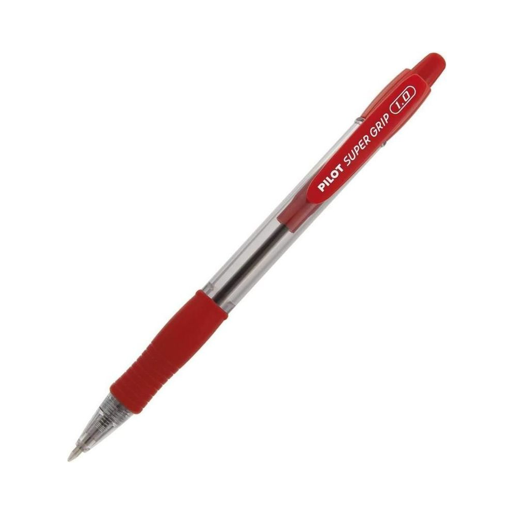 Caneta Esferogr&aacute;fica Retr&aacute;til Supergrip 1.0mm Pilot Vermelha