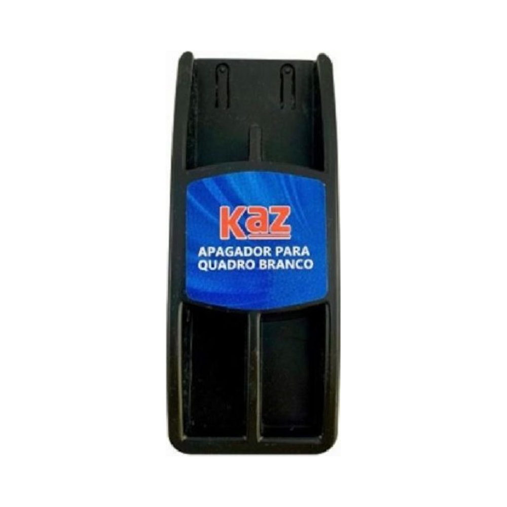 Apagador de Quadro Branco Pl&aacute;stico Feltro Kaz Preto