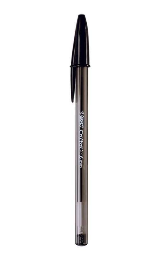 Caneta Esferografica Bic Bold 1.6mm Preta com 25 unidades