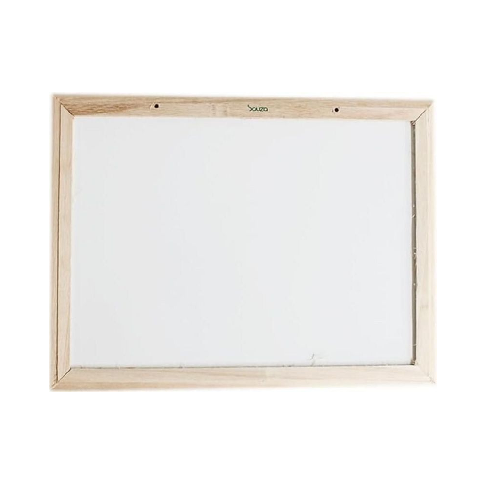 Quadro Branco Moldura Pinus Luxo 40x30cm Souza Branco