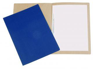 Pasta Cart&atilde;o Duplex com Grampo Pl&aacute;stico Of&iacute;cio 335mm Polycart Azul