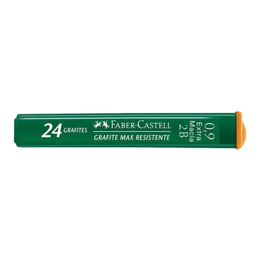 Grafite 0.9mm 2B Faber Castel com 24 unidades