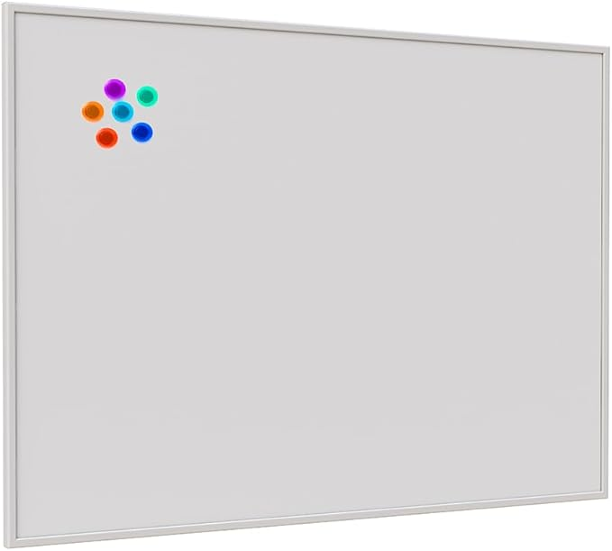 Quadro Aviso Magn&eacute;tico 80 x 60 cm Fit Branco - Stalo