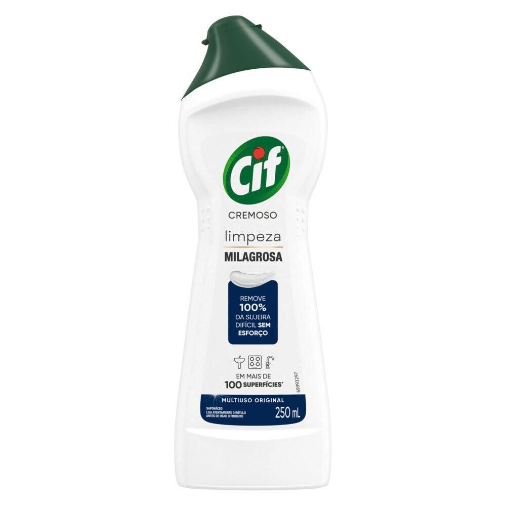 Sapon&aacute;ceo Cremoso CIF Limpeza Milagrosa Original 250ml