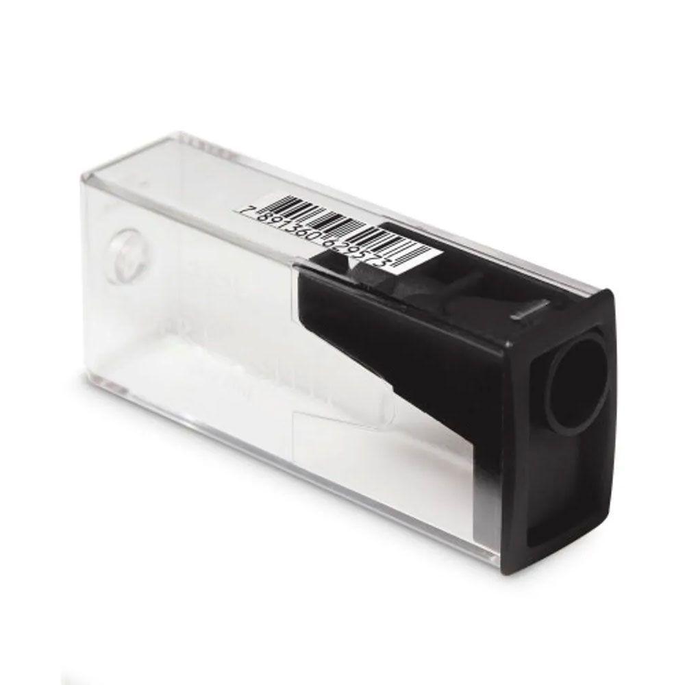 Apontador Faber Castell Dep&oacute;sito Black e White