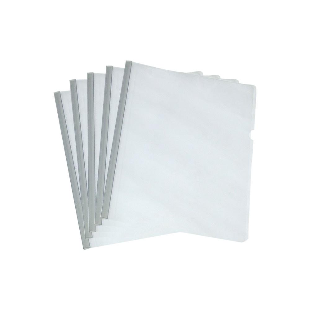 Pasta com Canaleta Polipropileno A4 ACP Cristal Transparente 10 unidades