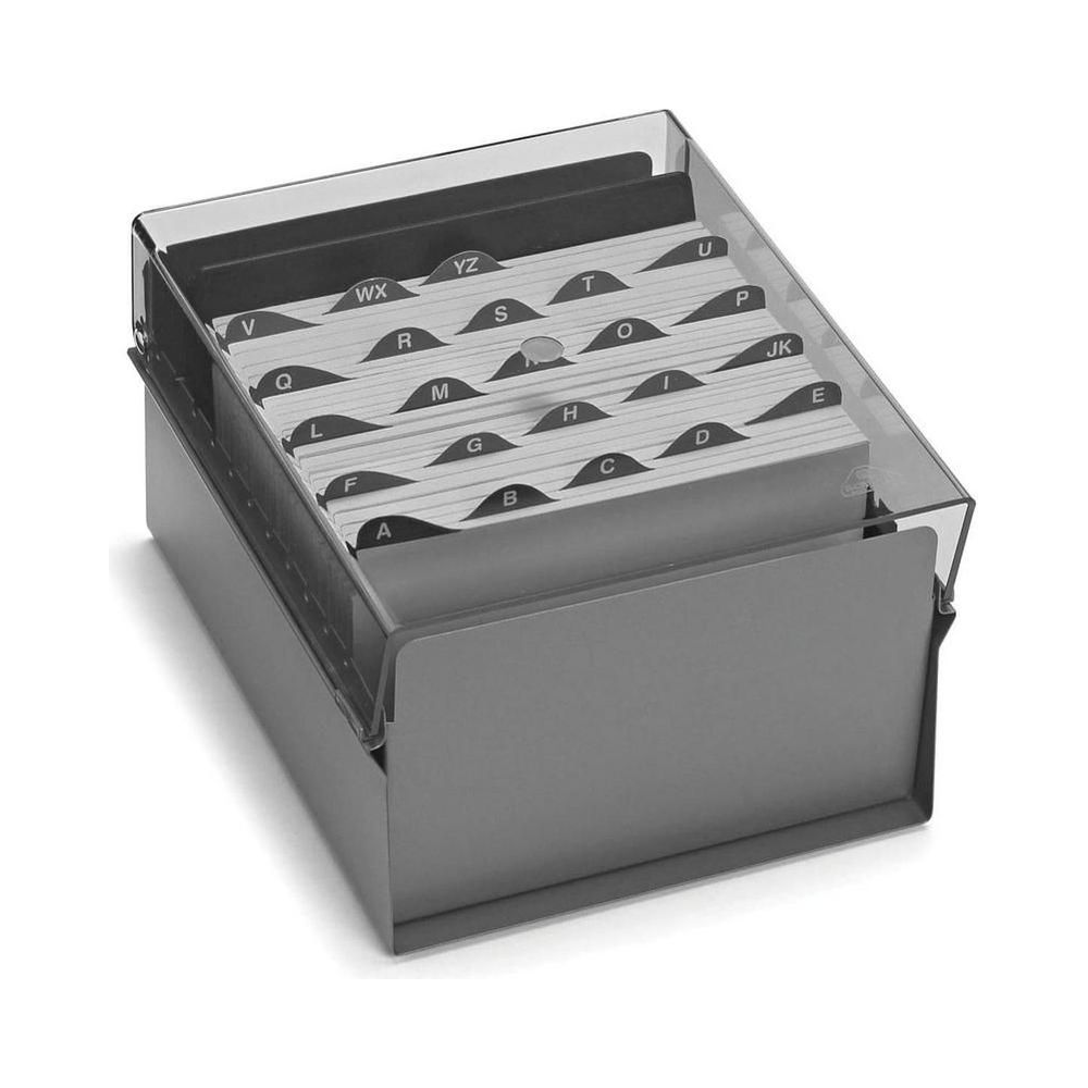 Fich&aacute;rio para 500 fichas com Letras Acrimet Fum&ecirc; 5pol x 8pol