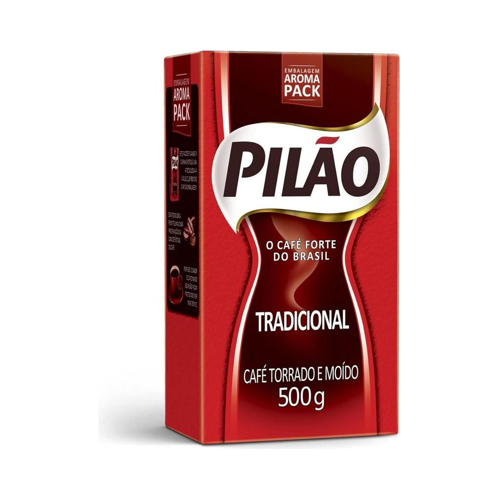 Caf&eacute; Torrado e Mo&iacute;do Tradicional Pil&atilde;o 500g