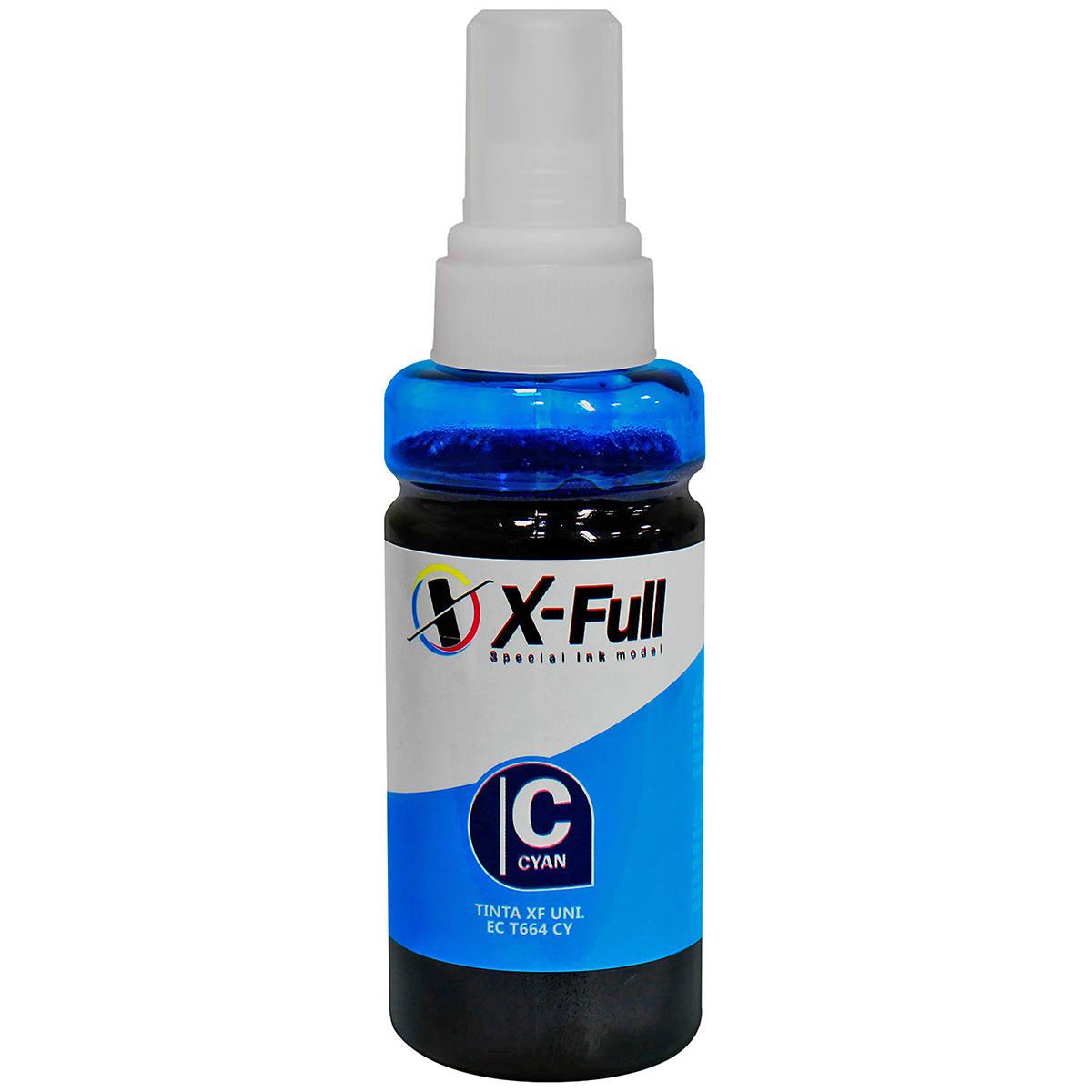 Garrafa de Tinta Compat&iacute;vel Epson T664 Ultra X-Full Ciano 100ml Unit&aacute;rio